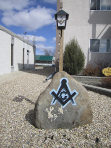 Sign in front of Freemason Hall, Innisfail